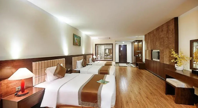 Трёхместный номер Deluxe с видом на море Muong Thanh Grand Cua Lo Hotel