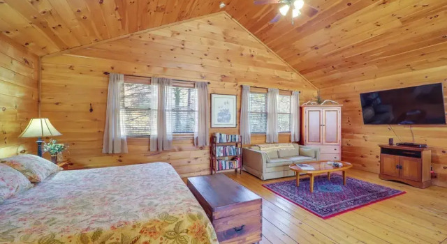 Cabin on 22 Acres w/ Patio - 3 Mi to Blowing Rock!, Reserva ahora Casa o chalet Blowing Rock 