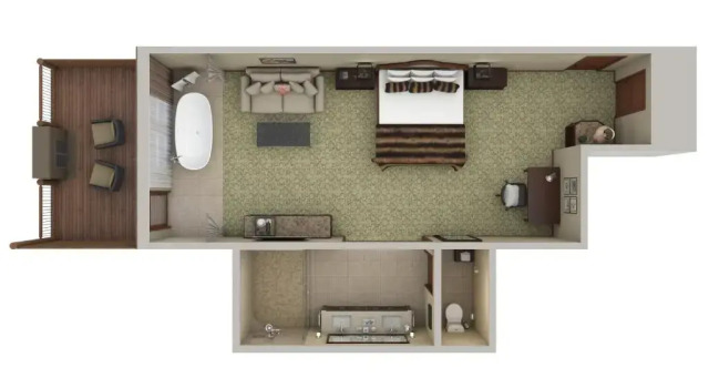 Люкс Rustic Inn Creekside