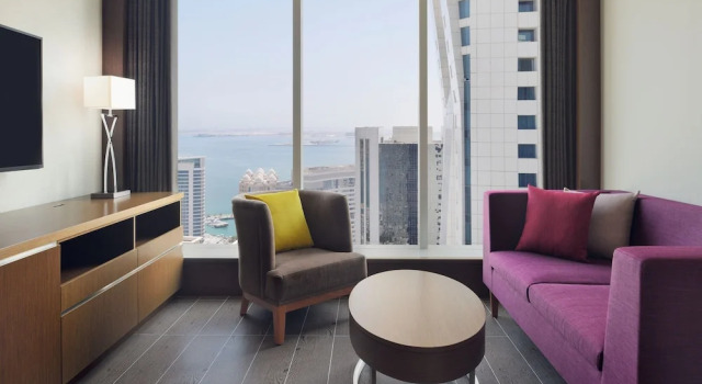 Двухместный полулюкс с частичным видом на море Delta Hotels by Marriott City Center Doha