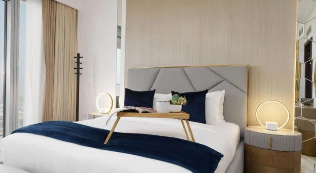 Апартаменты Deluxe с 4 комнатами Maison Privee - Ultra Chic High-Floor Apt w/ Direct Burj Khalifa & Fountains Views