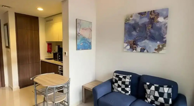 Mh- 1 Bhk Burj Khalifa View in Reva Residence Ref 26019, Забронировать Апартаменты/квартира Дубай Эмират Дубай, рядом с Дубайский аквариум