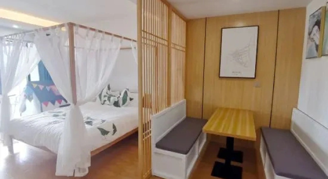 Люкс Deluxe Beihai yezi seaview garden balcony apartment