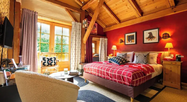 Номер Deluxe с видом на горы Megève Bois - Relais & Châteaux