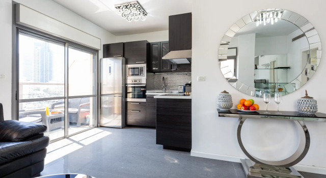 Apartment Miroir, 2BR, Tel Aviv, Kerem, Ha-Kovshim St, #TL38, Забронировать Апартаменты/квартира Отели Тель-Авива с парковкой, рядом с Пляж Иерусалим, Парковка