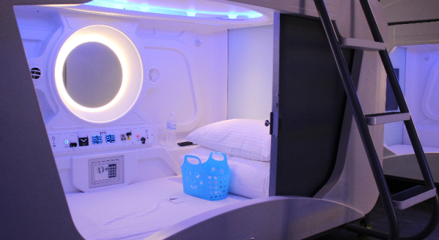 Bett im Wohnheim 1 Schlafzimmer Hey Bear Capsule Hotel
