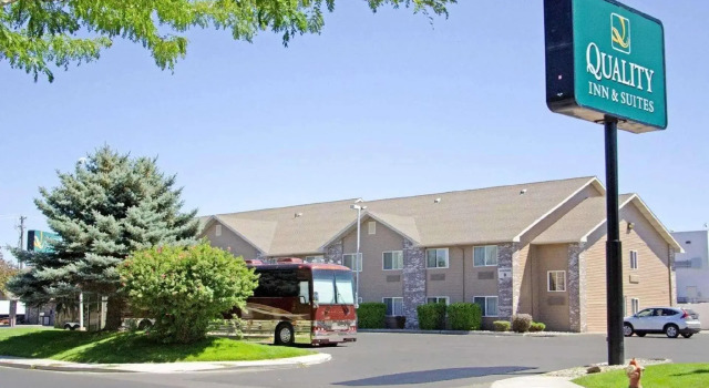 Кровать в общем номере Quality Inn & Suites Twin Falls North