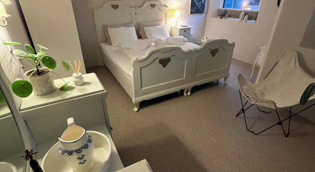 Havuz manzaralı Konfor çift kişilik oda Winding B&B Silkeborg