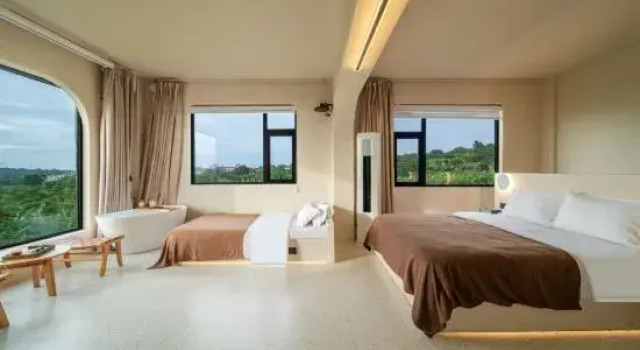 Семейный люкс с видом на море Weizhou Island Weiqi Light Luxury Seaview Holiday Homestay (Dishui Danping Branch)