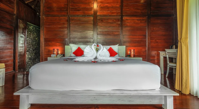 Вилла c 1 комнатой с балконом и с видом на сад Kayangan Villa Ubud