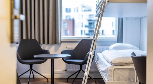 Четырёхместный номер Standard KOMPAS Hotel Aalborg