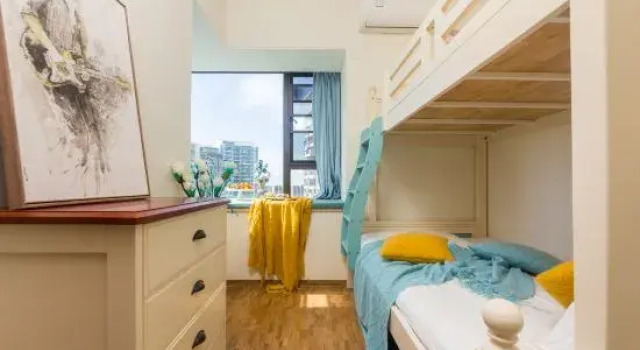 Семейный люкс с 2 комнатами с балконом и с видом на море Wenchang Space Exploration Moon Seaview Theme Apartment
