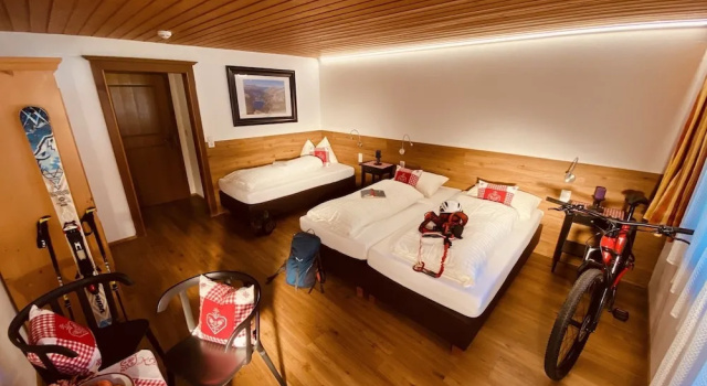 Трёхместный номер Economy с балконом и с видом на горы Hotel Standlhof Zillertal