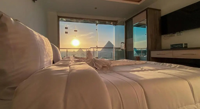 Двухместный Люкс с джакузи Deluxe Best View Pyramids Hotel