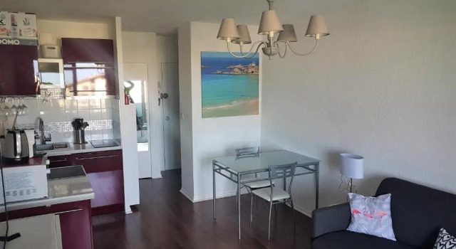 Réf 554 ,Seignosse océan, joli Studio Vue Mer classé 3 étoiles , proche plage et centre, 2 personnes