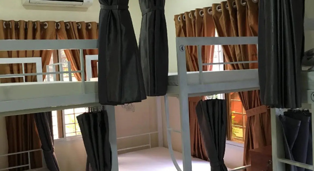 Кровать в общем номере Maily Hostel