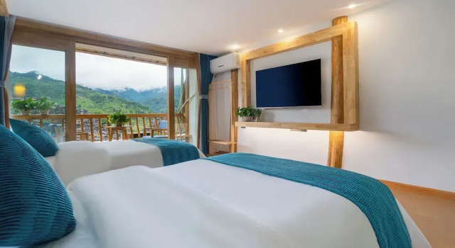 Двухместный номер Economy с видом на горы Xijiang Yunting Light Luxury Panoramic Beauty Su (Observation Deck)