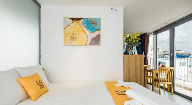 Номер Luxury Пентхаус с балконом и с видом на город HAPPYHOMES 102 Luxury Bui Vien Apartment