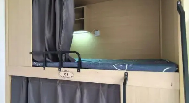 Bett im Wohnheim (Männerwohnheim) YunTu Hotel
