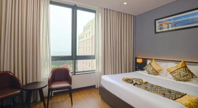 Двухместный номер Deluxe с частичным видом на море Sk Legend Vung Tau Hotel