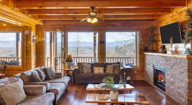 Коттедж 100 Guests Blackthorn Sister Smokies Homes Luxury Mountain Retreat
