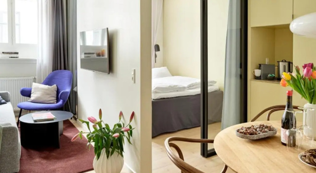 Апартаменты c 1 комнатой Apēron Apartment Hotel