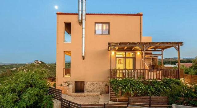 Panorama sea view villa 'SUPERB', Забронировать Вилла Виллы Платаньяс, рядом с Пляж Платаниас, Вилла