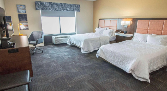 Четырёхместный номер Standard Hampton Inn & Suites Chesapeake-Battlefield Boulevard