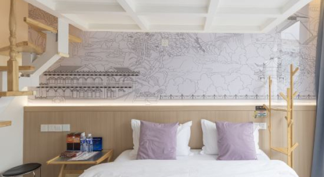 Семейный люкс Дуплекс с 2 комнатами Linyi Wuzhou Hotel