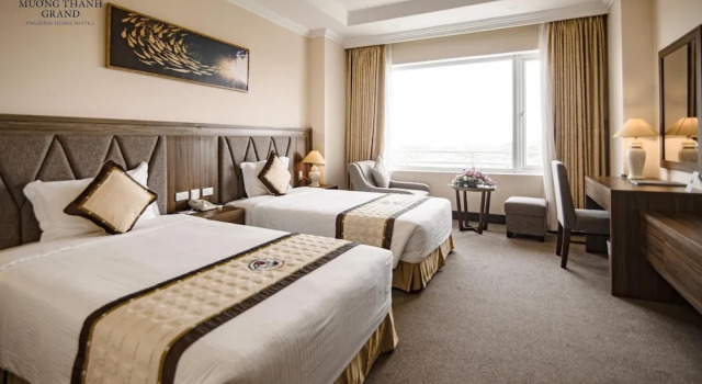 Двухместный номер Deluxe с красивым видом из окна Muong Thanh Grand Phuong Dong