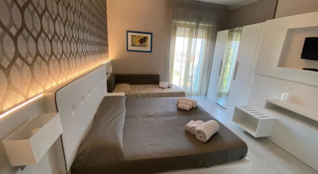 Трёхместный номер Comfort с балконом и с видом на море Hotel Biancamano