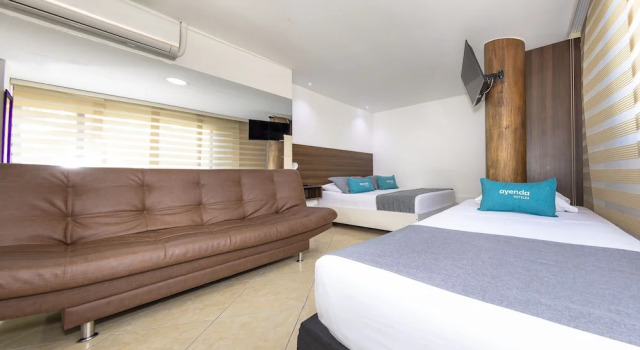 Четырёхместный номер Superior Hotel Laureles Palo Alto