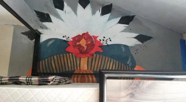 Кровать в общем номере Hikers Hostel
