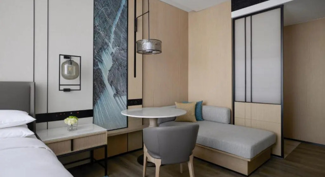 Двухместный номер Deluxe с видом на город Changzhou Marriott Hotel Jintan