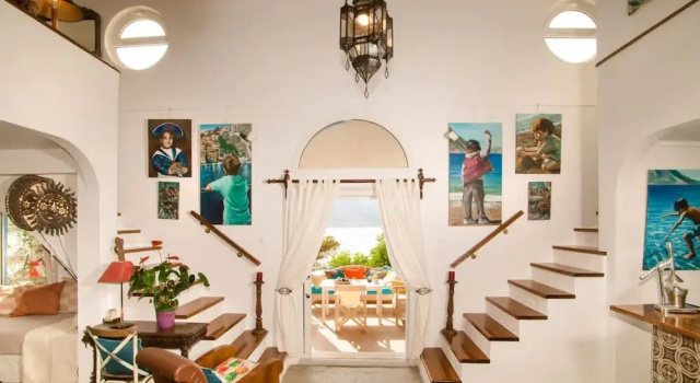 Casa Azul Villa - Seafront Getaway in Kalymnos, Забронировать Вилла Коттеджи Масури, Коттедж
