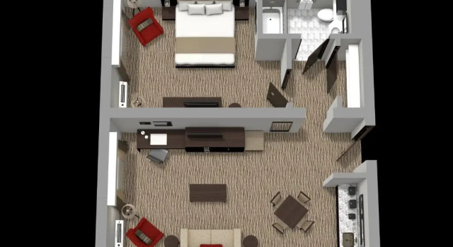 Двухместный люкс c 1 комнатой Country Inn & Suites by Radisson, Rochester-Pittsford-Brighton, NY