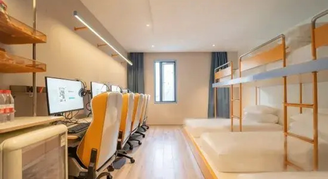 Кровать в общем номере WanYoo Esports Hotel (Shanghai Minhang YR SUNPLAZA)