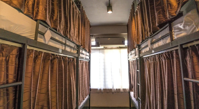 Кровать в общем номере Hostel 9