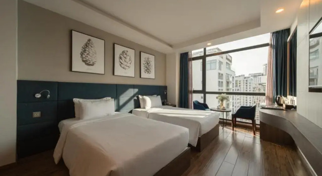 Двухместный номер Deluxe с видом на город Aaron Hotel