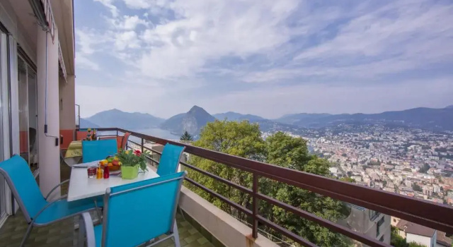 Апартаменты Aldesago Panoramica with shared Pool and Lugano View - Happy Rentals