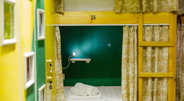 Кровать в общем номере Batumi Surf Hostel