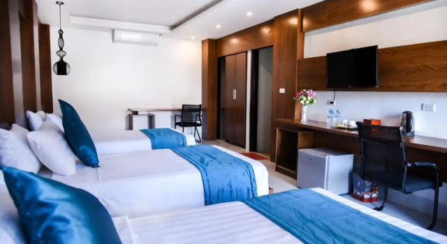 Трёхместный номер Standard с балконом Diamond Resort Vang Vieng