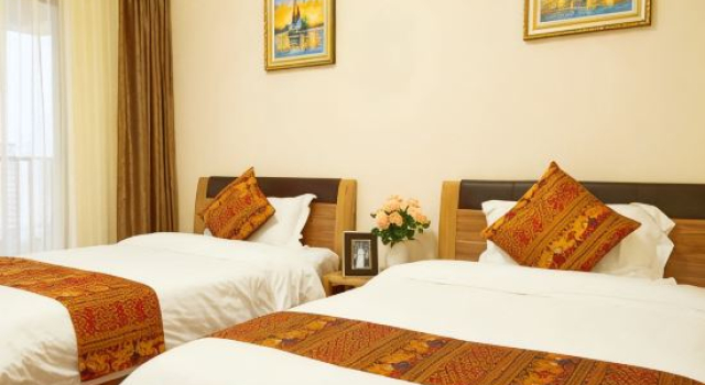 Люкс c 1 комнатой с видом на море Weifudun Holiday Apartment (Hailing Island Poly Silver Beach)