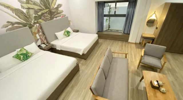 Семейный номер Deluxe с балконом Green Oasis Hotel