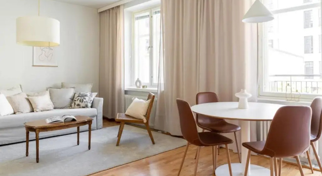 Stylish 1br with balcony & private sauna, Забронировать Отель Отели Хельсинки 3 звезды, рядом с Музей естественной истории Хельсинки, 3*