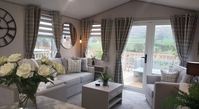 Номер Standard с балконом Beautiful 2-bed Lodge Ribble Valley Clitheroe