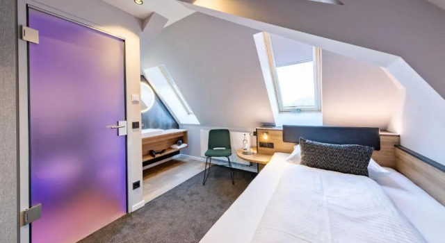 Одноместный номер Standard BOLLWERK Lifestyle Hotel, automatisiertes Hotel mit Self Check In