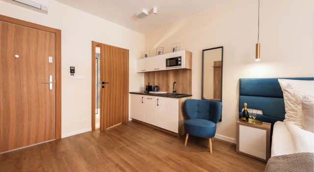 Flatbook - City Center Apartments Deo Plaza Studio, Забронировать Апартаменты/квартира Апартаменты Гданьска, рядом с Дом Uphagen, Апартаменты/квартира