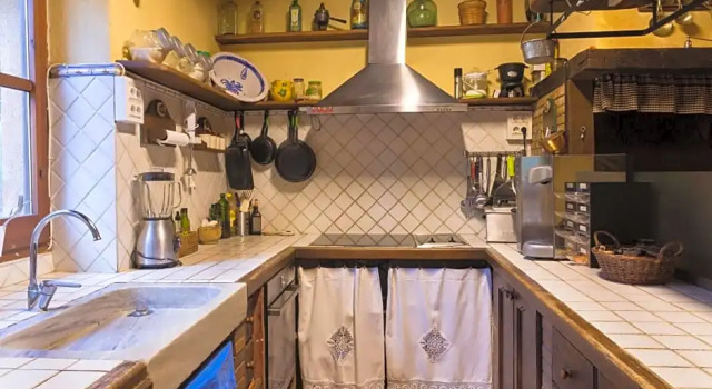 Кровать в общем номере Casa rural Can Jepet