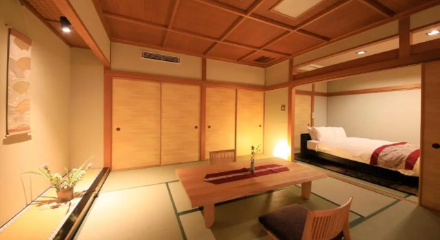 Двухместный номер with Half Open-Air Bath Tatami Area Отель Tensui Saryo